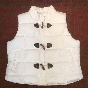 Arizona Jeans White Puffer Vest Toggles Juniors XL
